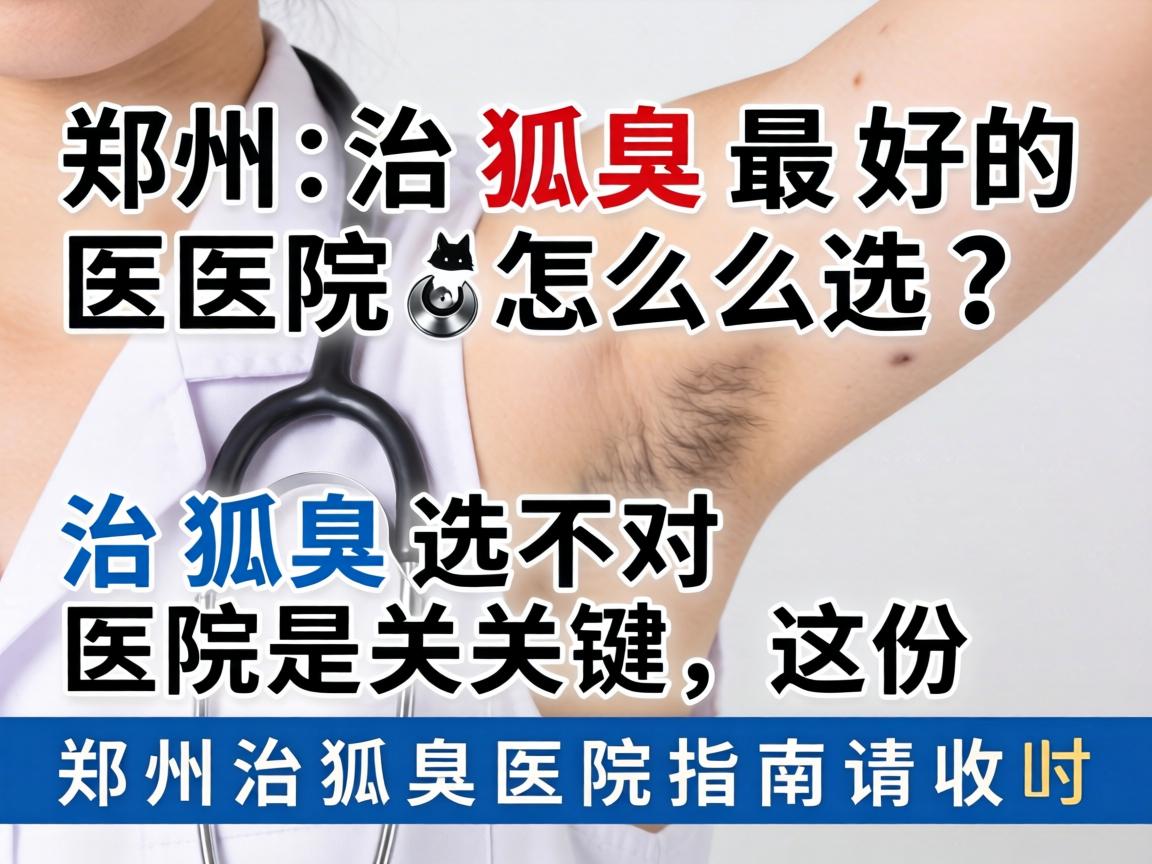 郑州治狐臭最好的医院怎么选？治狐臭选对医院是关键，这份郑州治狐臭医院指南请收好