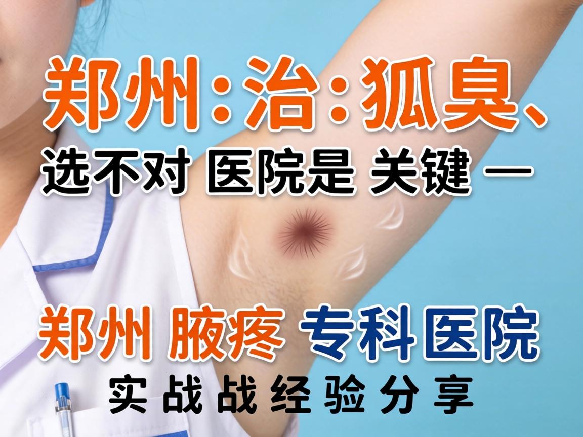 郑州治狐臭，选对医院是关键—郑州腋臭专科医院实战经验分享