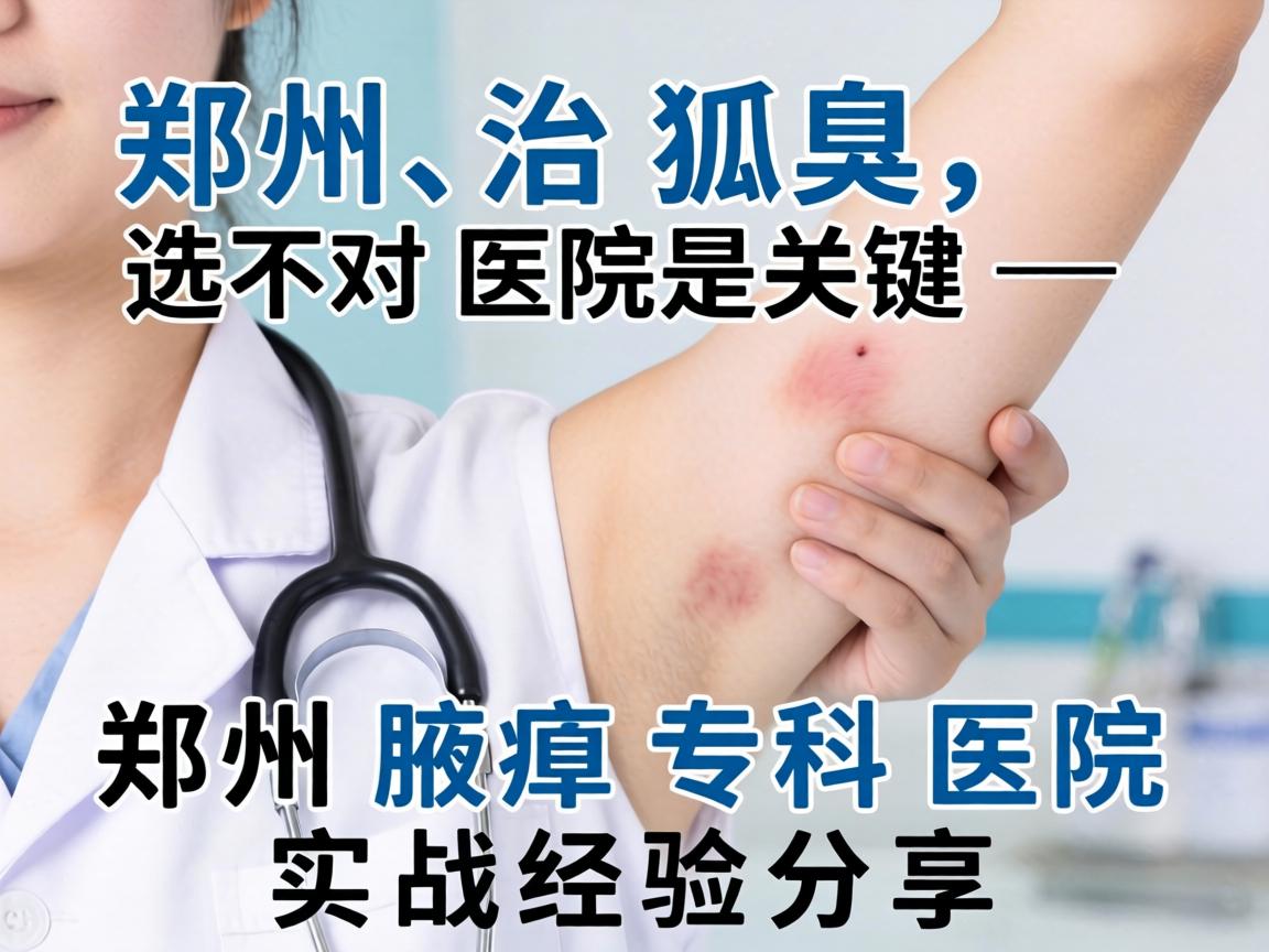 郑州治狐臭，选对医院是关键—郑州腋臭专科医院实战经验分享
