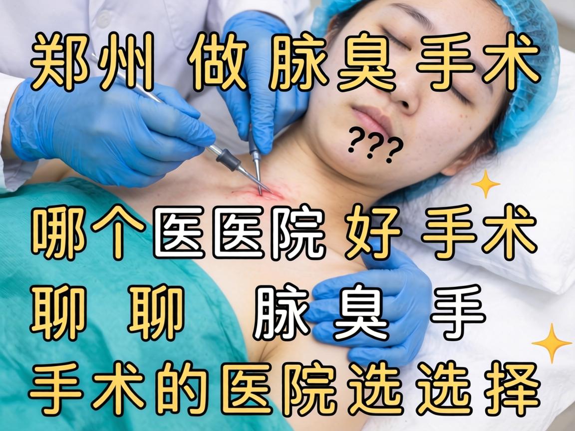 郑州做腋臭手术哪个医院好？聊聊郑州腋臭手术的医院选择