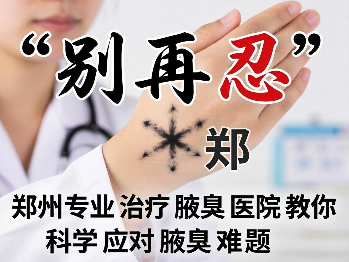 腋臭别再忍，郑州专业治疗腋臭医院教你科学应对腋臭难题