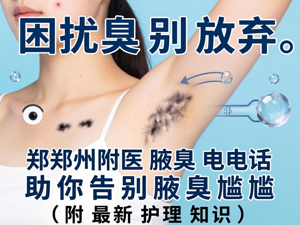 腋臭困扰别放弃，郑州附医腋臭电话助你告别腋臭尴尬（附最新护理知识）