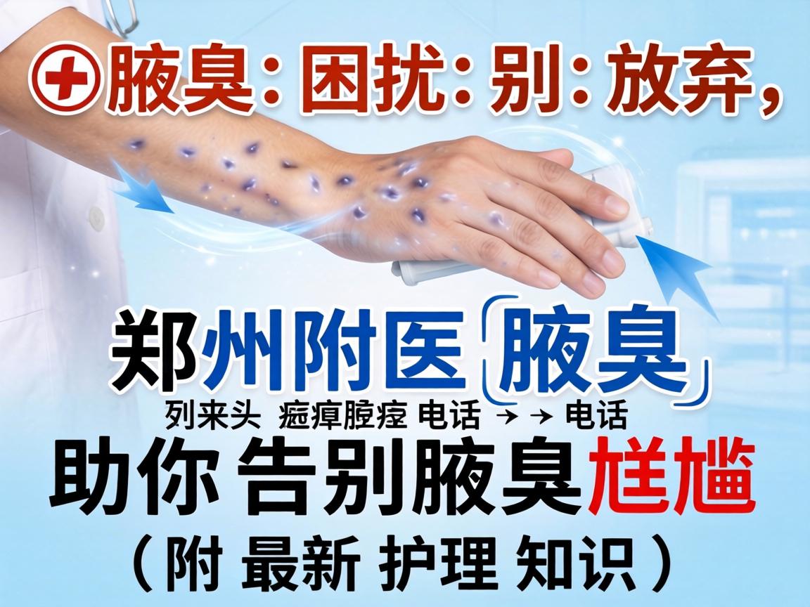 腋臭困扰别放弃，郑州附医腋臭电话助你告别腋臭尴尬（附最新护理知识）