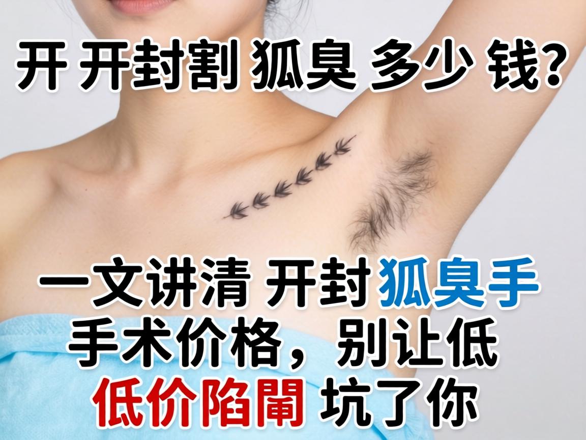 开封割狐臭多少钱？一文讲清开封狐臭手术价格，别让低价陷阱坑了你