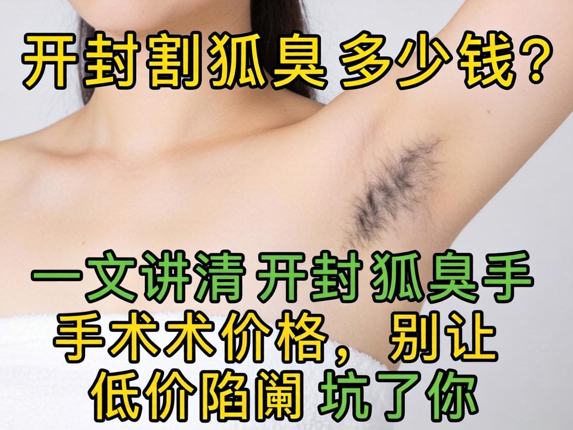 开封割狐臭多少钱？一文讲清开封狐臭手术价格，别让低价陷阱坑了你