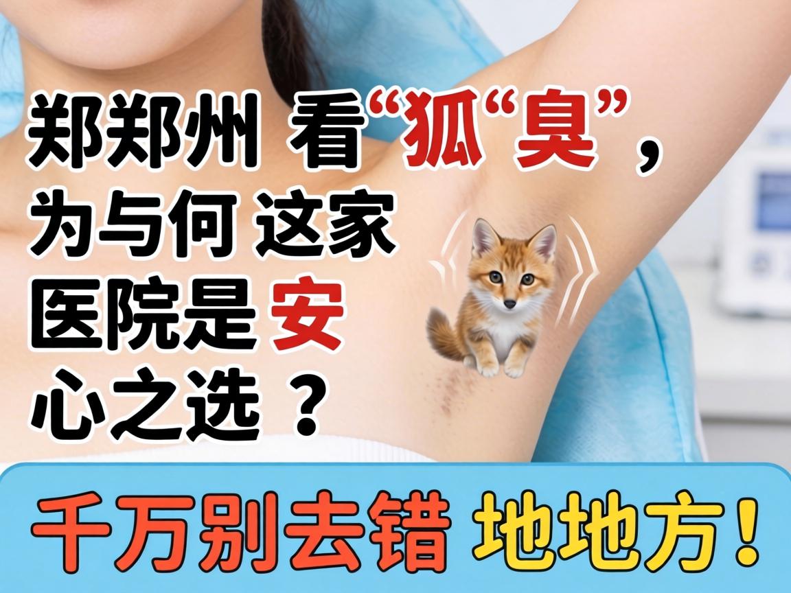 郑州看狐臭，为何这家医院是安心之选？千万别去错地方！