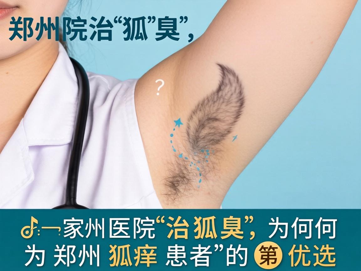 郑州治狐臭，这家医院治狐臭，为何成为郑州狐臭患者的首选？