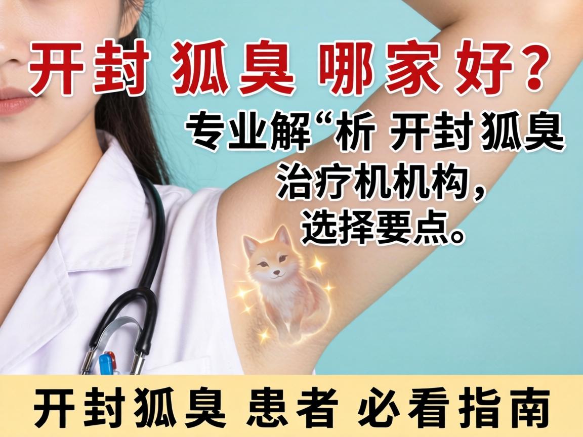 开封狐臭哪家好？专业解析开封狐臭治疗机构选择要点，开封狐臭患者必看指南