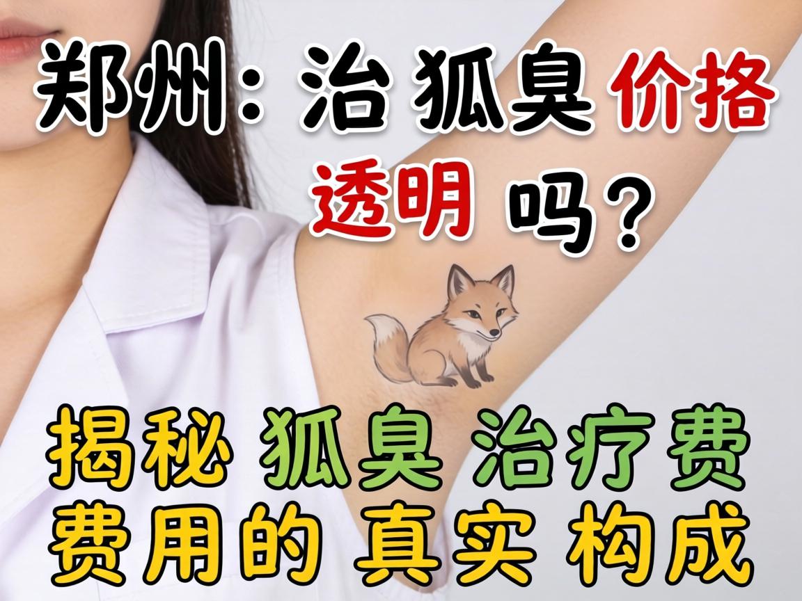 郑州治狐臭价格透明吗？揭秘狐臭治疗费用的真实构成