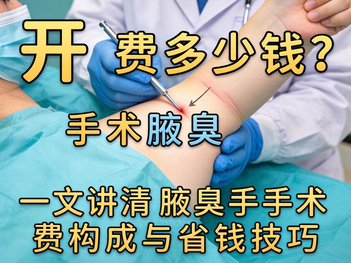 开封腋臭手术费多少钱？一文讲清腋臭手术费构成与省钱技巧