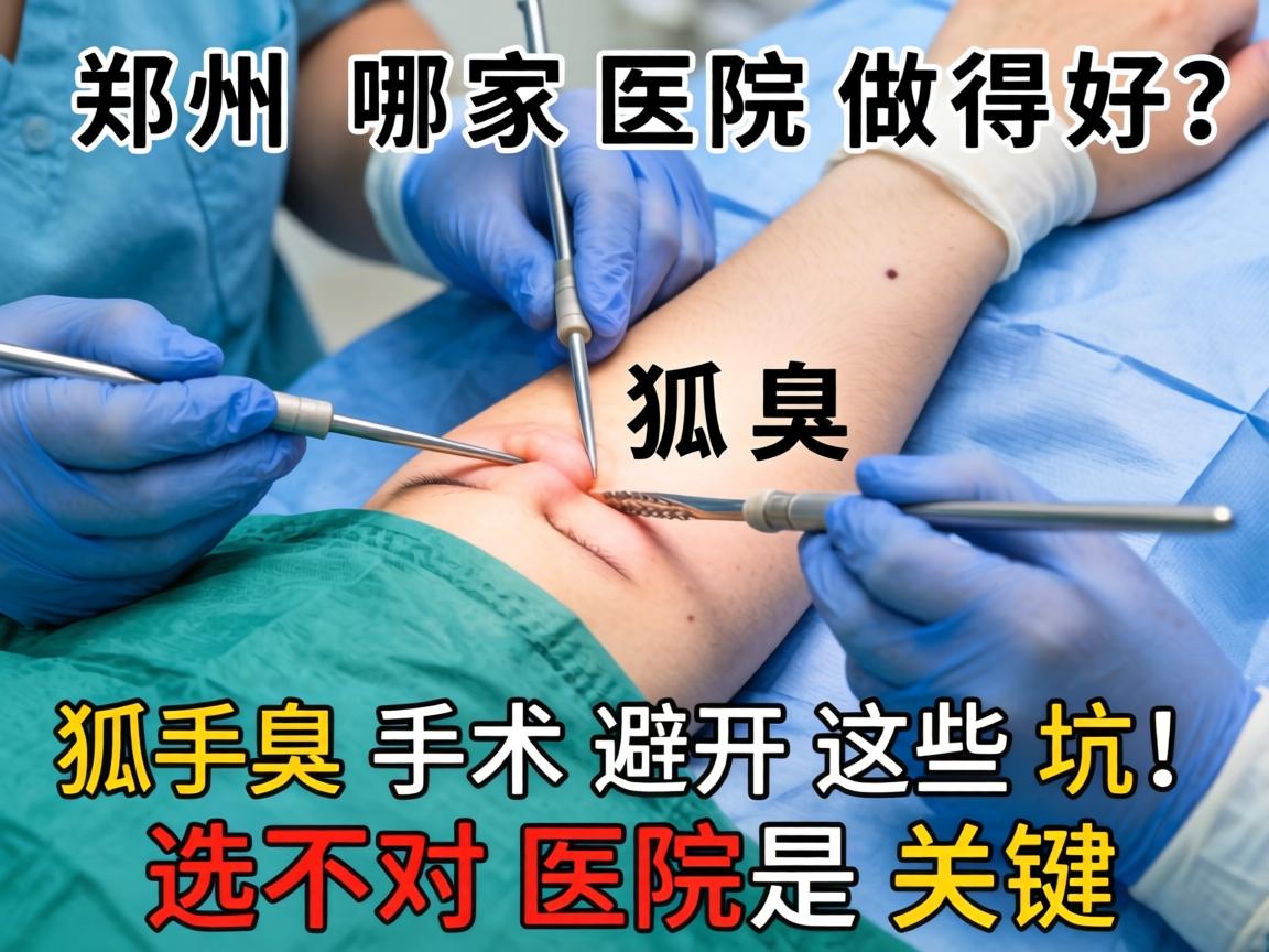 郑州狐臭手术哪家医院做得好？狐臭手术避开这些坑，选对医院是关键