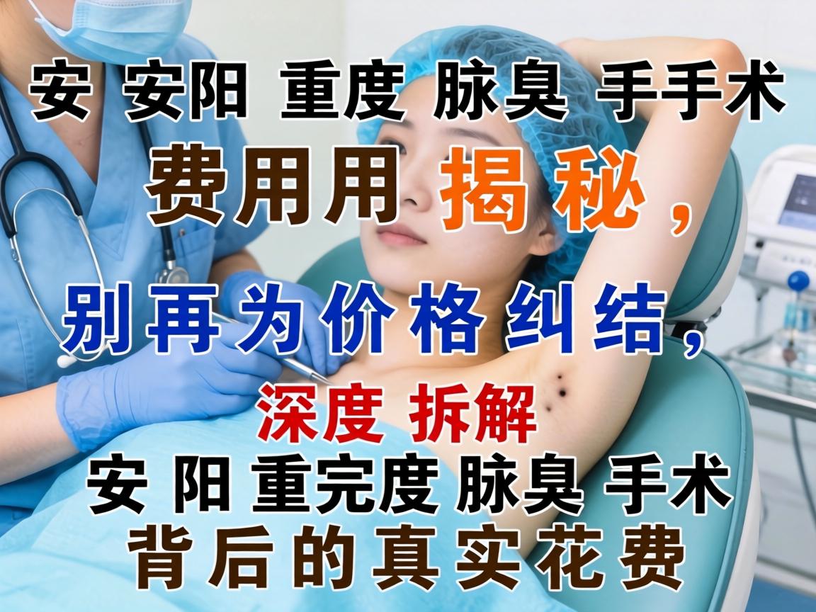 安阳重度腋臭手术费用揭秘，别再为价格纠结，深度拆解安阳重度腋臭手术背后的真实花费