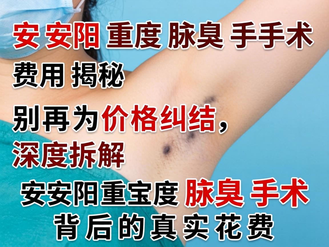 安阳重度腋臭手术费用揭秘，别再为价格纠结，深度拆解安阳重度腋臭手术背后的真实花费