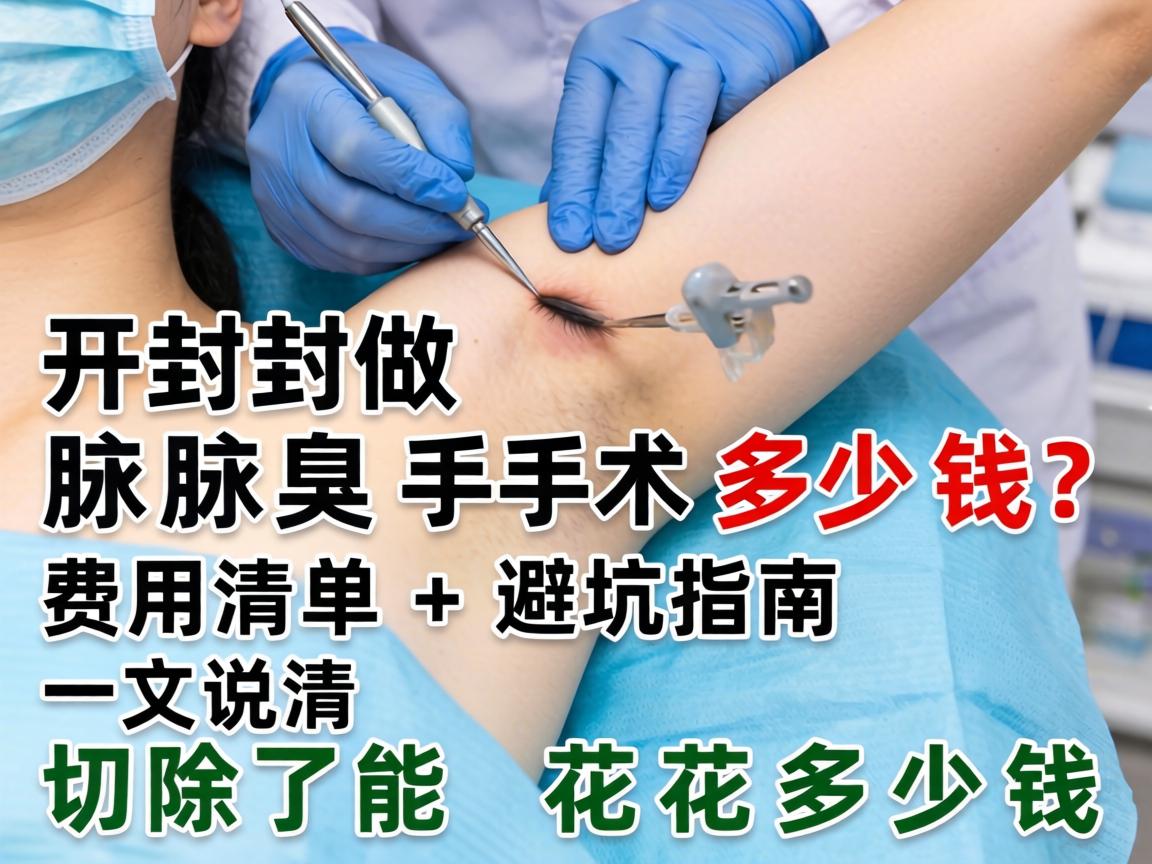 开封做腋臭手术多少钱？费用清单+避坑指南，一文说清切除了能花多少钱