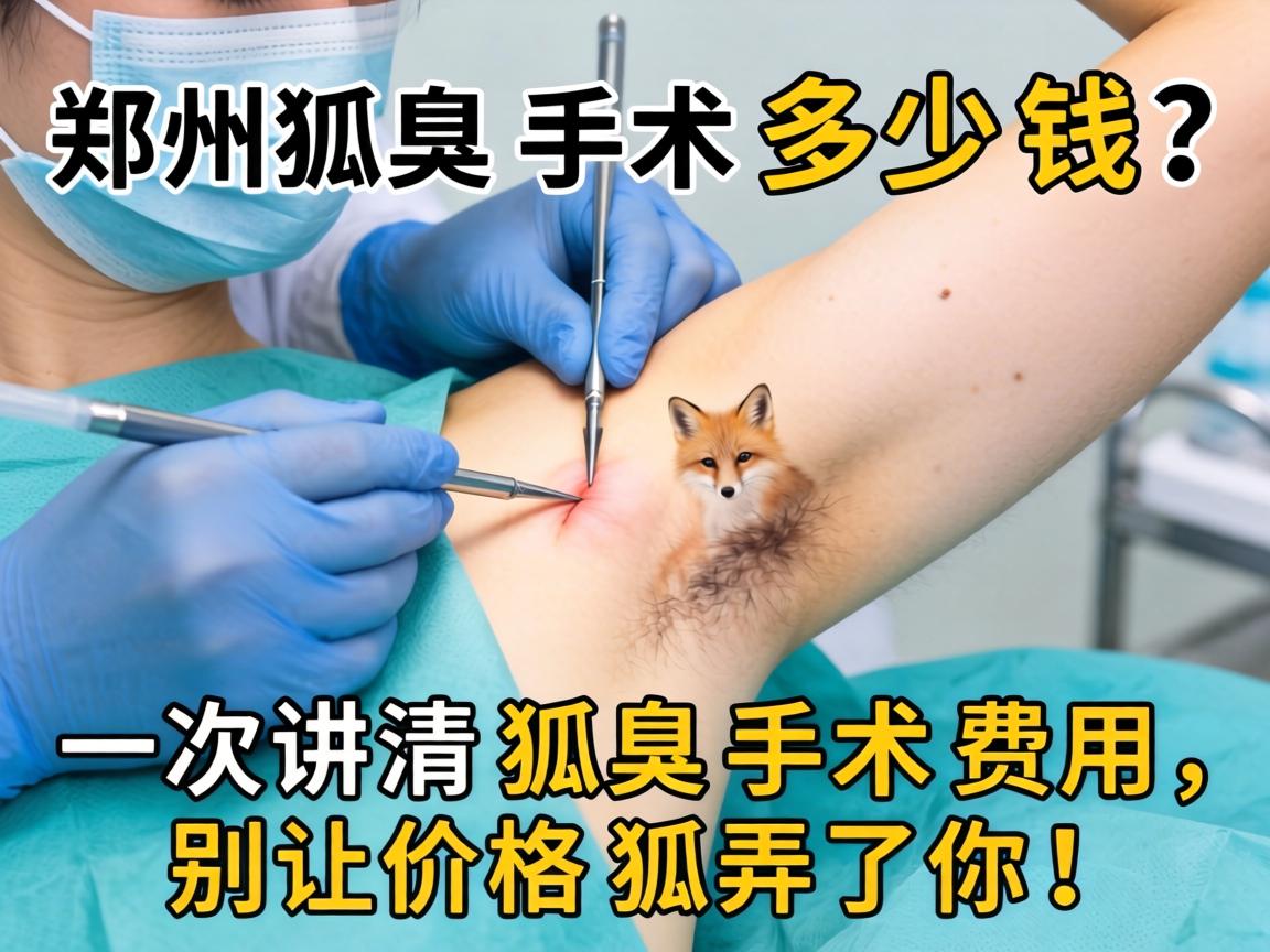 郑州狐臭手术多少钱？一次讲清狐臭手术费用，别让价格狐弄了你！