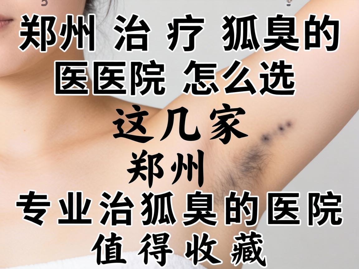 郑州治疗狐臭的医院怎么选？这几家郑州专业治狐臭的医院值得收藏