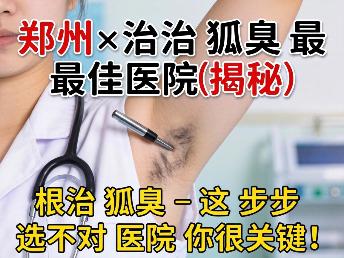 郑州治狐臭最佳医院揭秘，根治狐臭，这步选对医院很关键！
