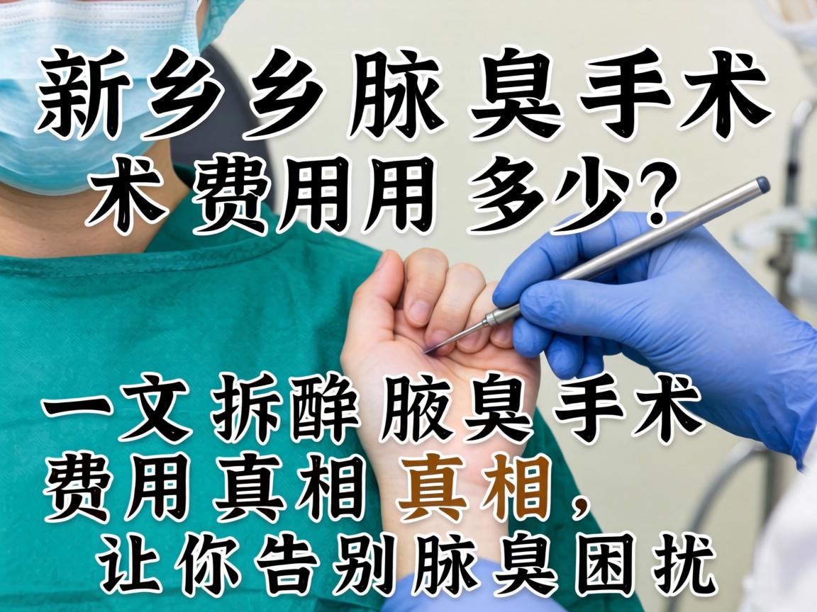 新乡腋臭手术费用多少？一文拆解腋臭手术费用真相，让你告别腋臭困扰