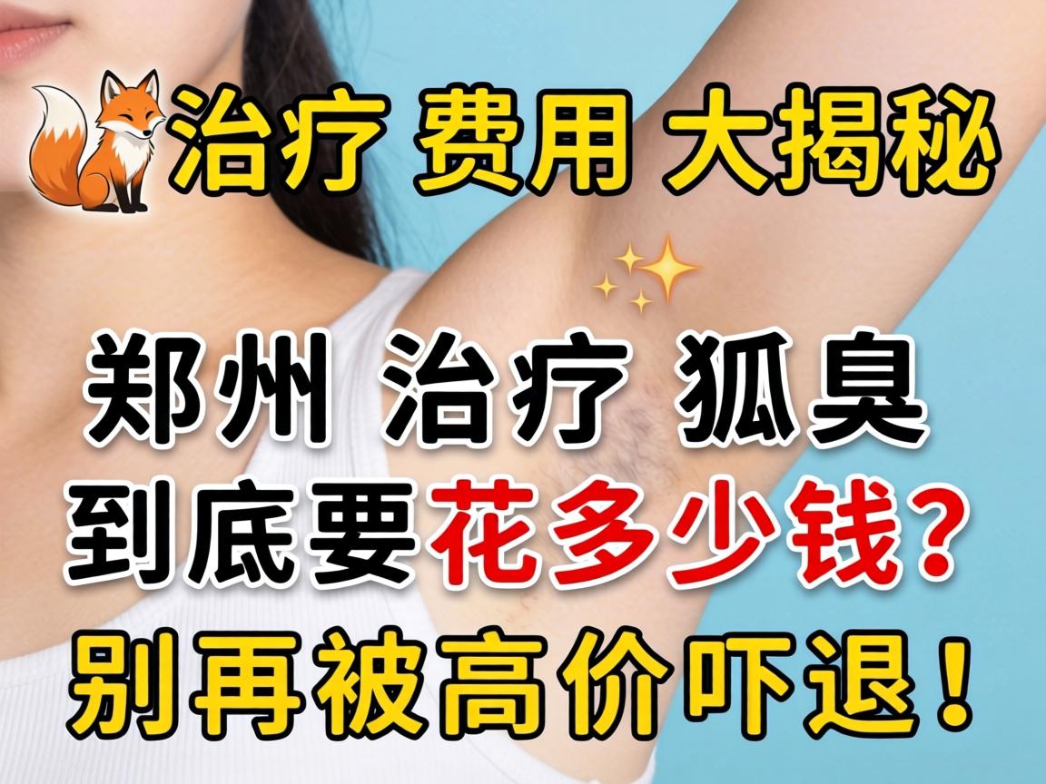 狐臭治疗费用大揭秘，在郑州治疗狐臭到底要花多少钱？别再被高价吓退！