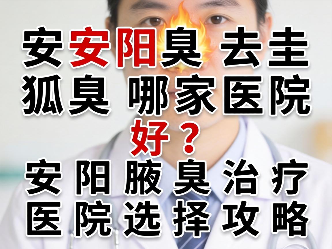 安阳去狐臭哪家医院好？安阳腋臭治疗医院选择攻略