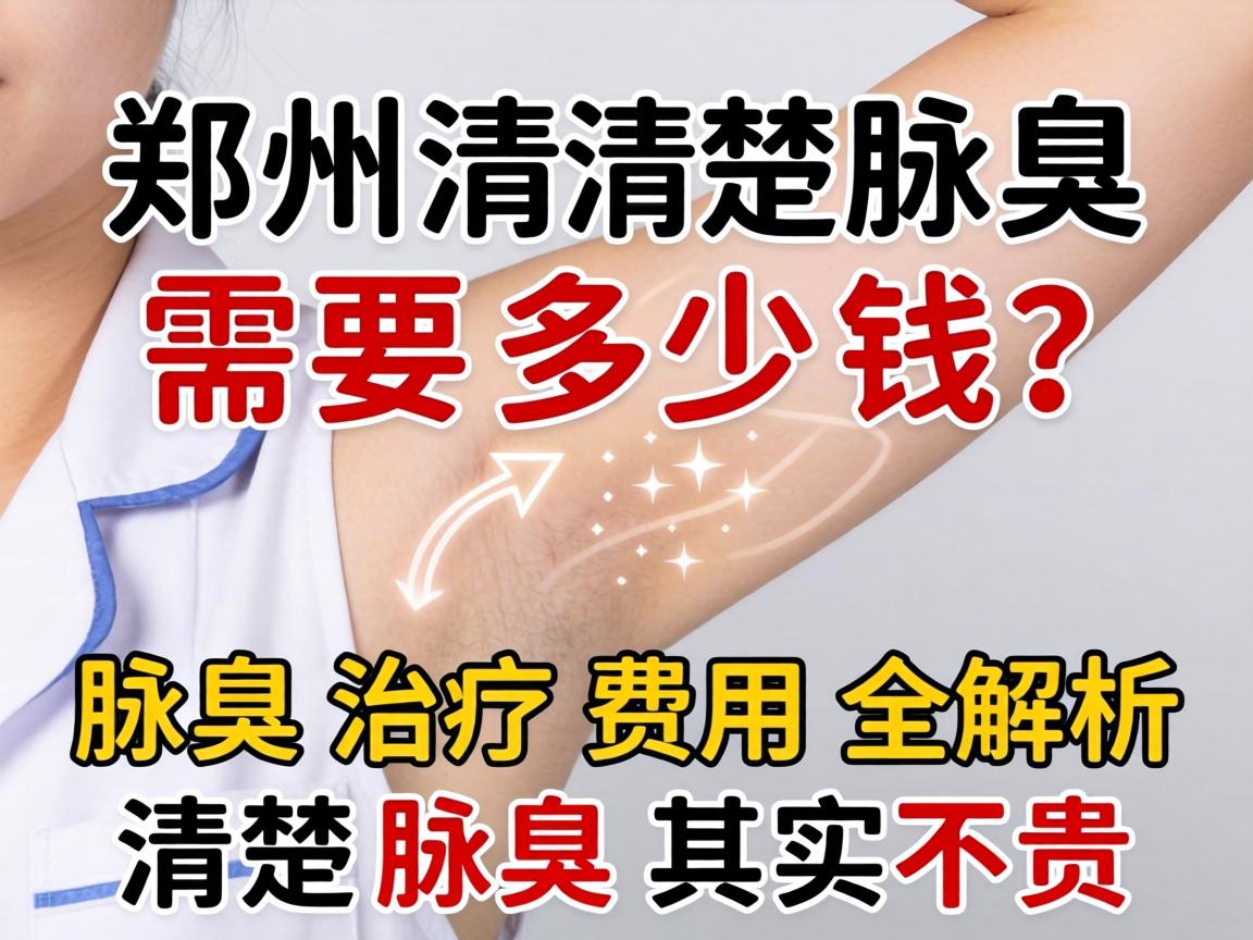 郑州清楚腋臭需要多少钱？腋臭治疗费用全解析，清楚腋臭其实不贵