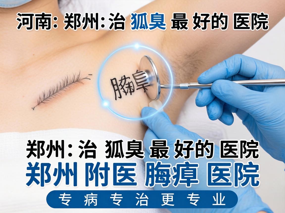河南郑州治狐臭最好的医院，郑州附医腋臭医院，专病专治更专业