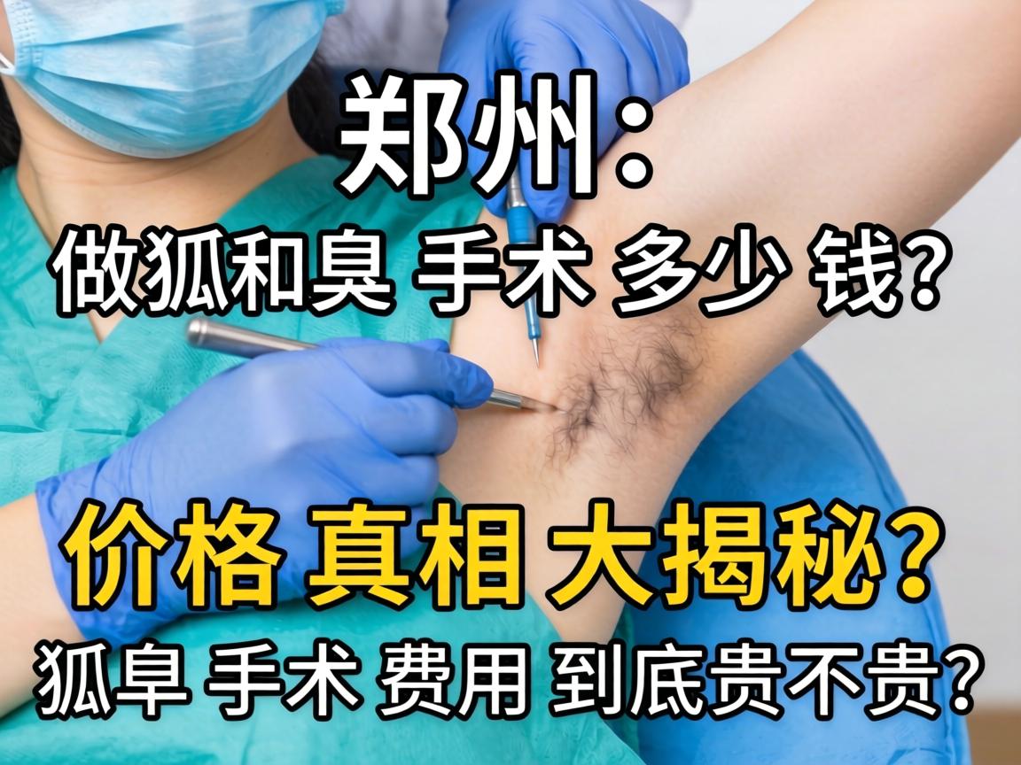 郑州做狐臭手术多少钱？价格真相大揭秘，狐臭手术费用到底贵不贵？