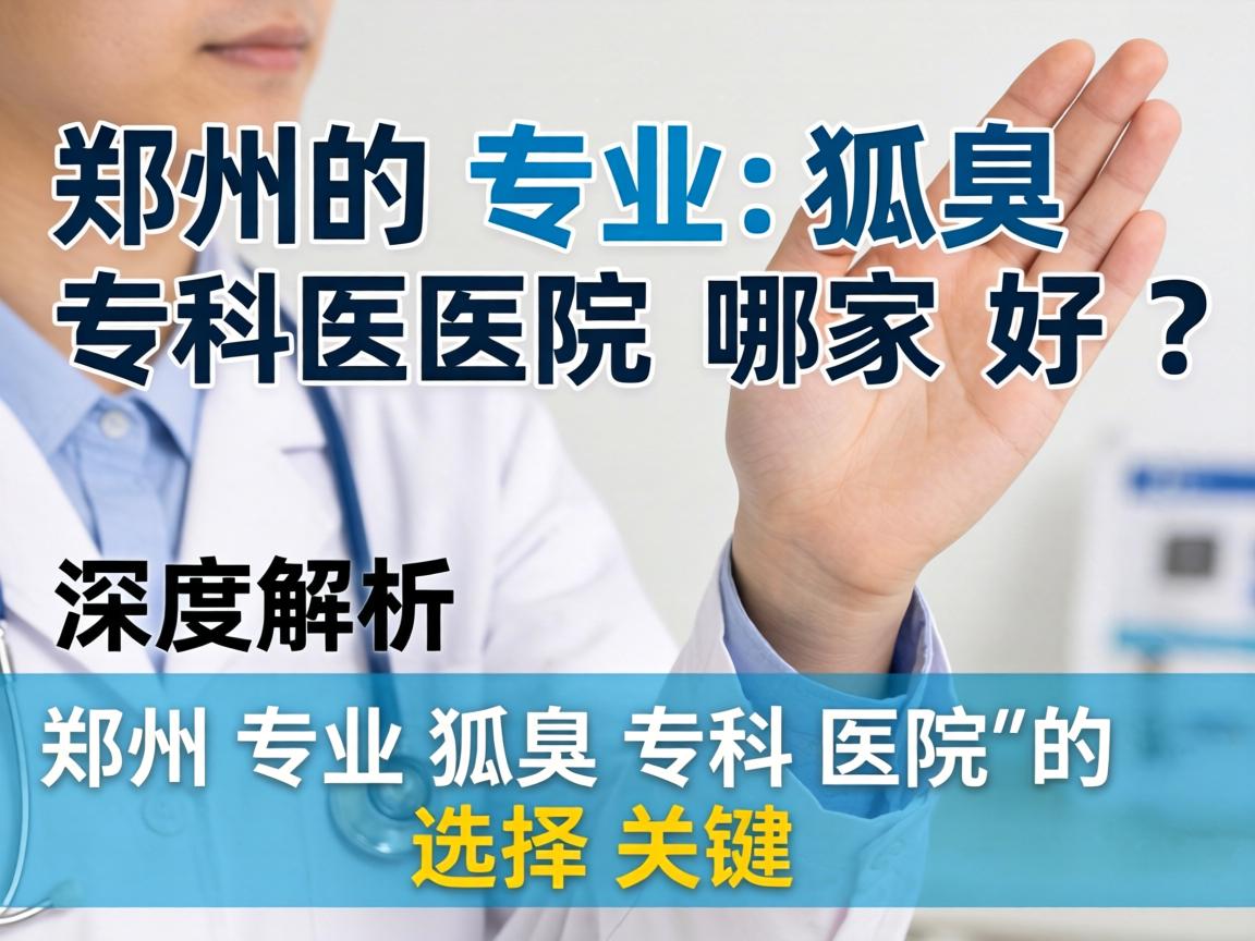 郑州专业狐臭专科医院哪家好？深度解析郑州专业狐臭专科医院的选择关键