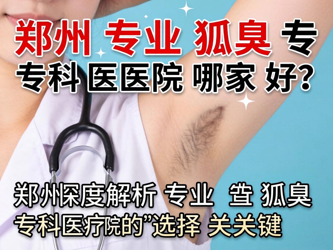 郑州专业狐臭专科医院哪家好？深度解析郑州专业狐臭专科医院的选择关键