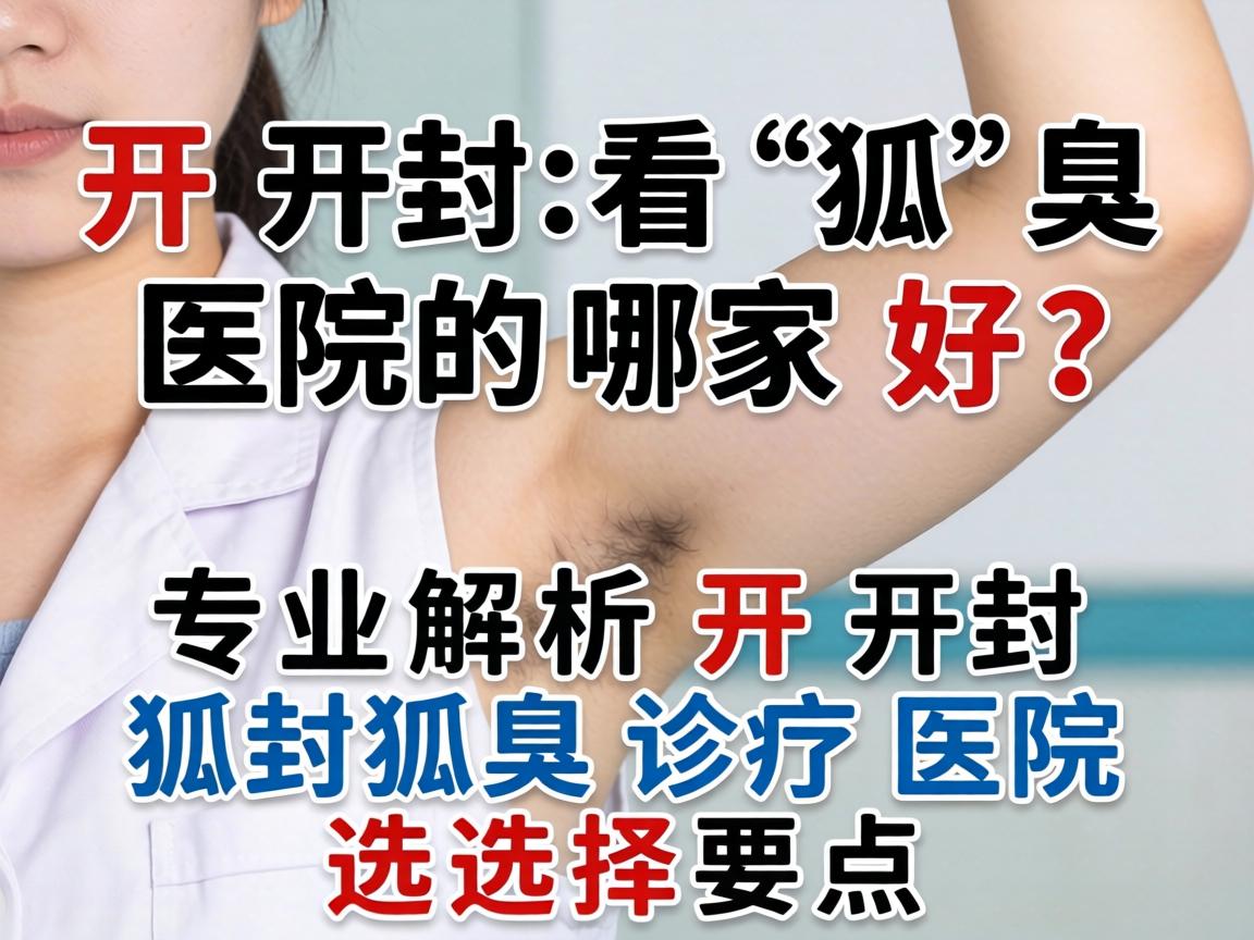 开封看狐臭医院哪家好？专业解析开封狐臭诊疗医院选择要点
