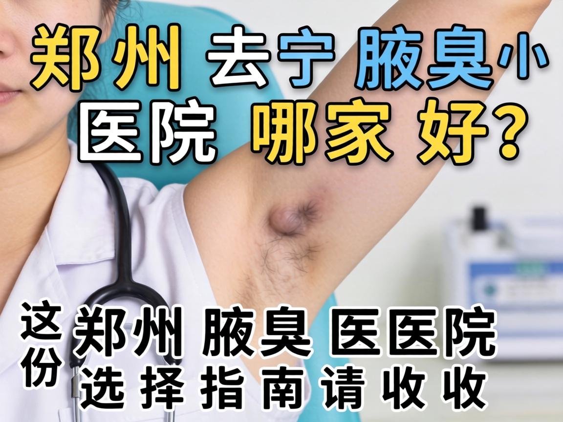 郑州去腋臭医院哪家好？这份郑州腋臭医院选择指南请收好