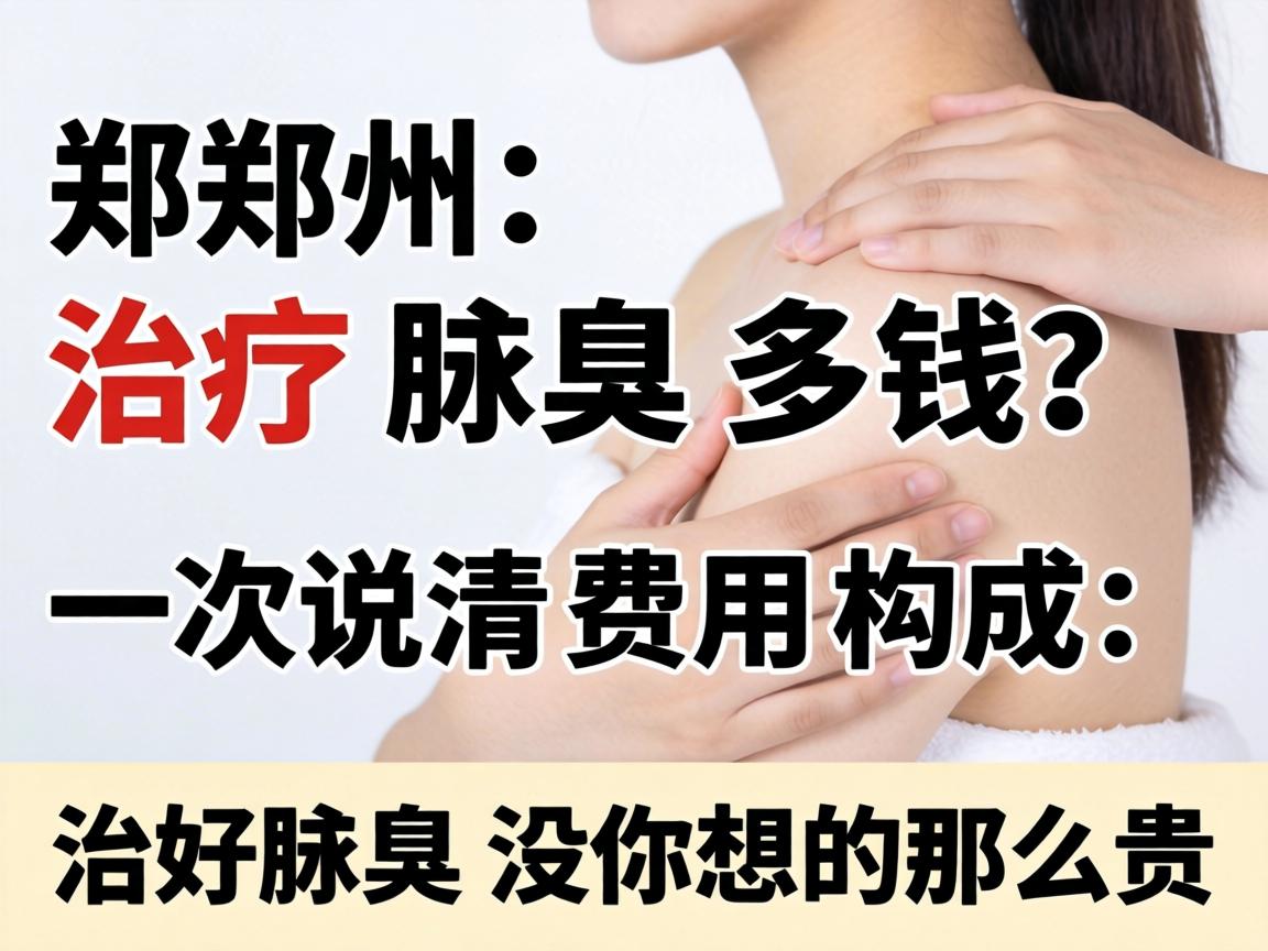 郑州治疗腋臭多钱？一次说清费用构成，治好腋臭没你想的那么贵