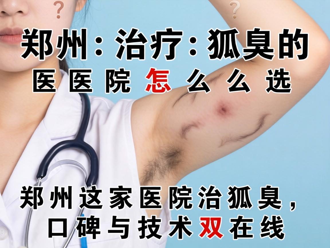 郑州治疗狐臭的医院怎么选？郑州这家医院治狐臭，口碑与技术双在线