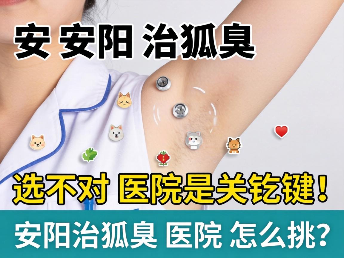 安阳治狐臭，选对医院是关键！安阳治狐臭医院怎么挑？