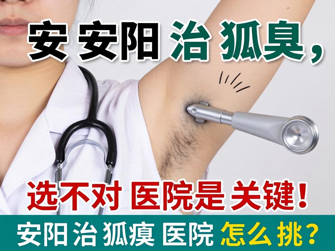 安阳治狐臭，选对医院是关键！安阳治狐臭医院怎么挑？