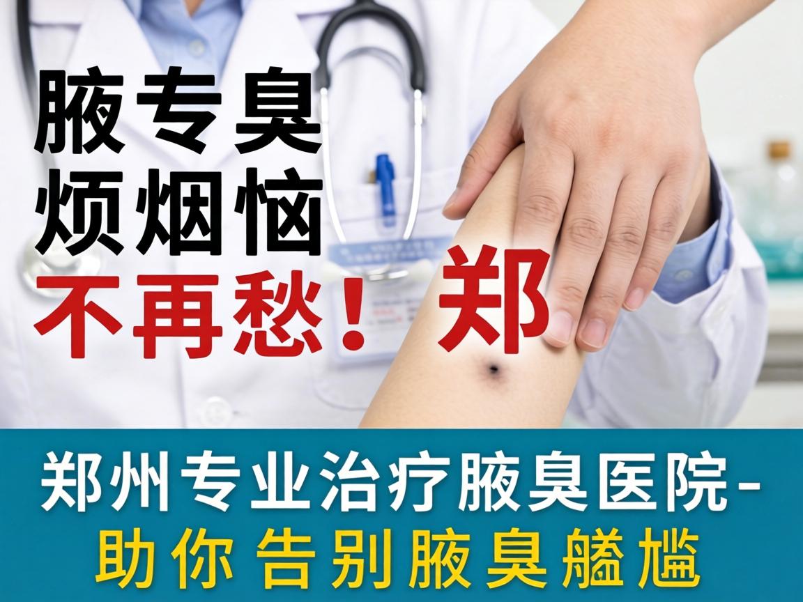 腋臭烦恼不再愁！郑州专业治疗腋臭医院，助你告别腋臭尴尬
