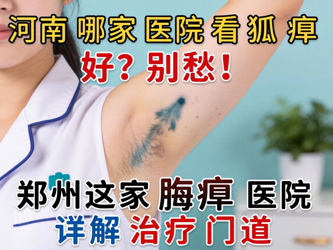 河南哪家医院看狐臭好？别愁！郑州这家腋臭医院详解治疗门道