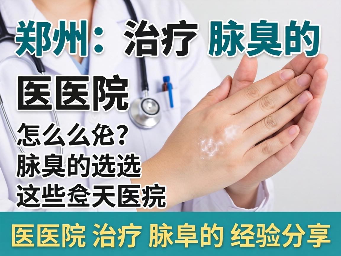 郑州治疗腋臭的医院怎么选？这些医院治疗腋臭的经验分享