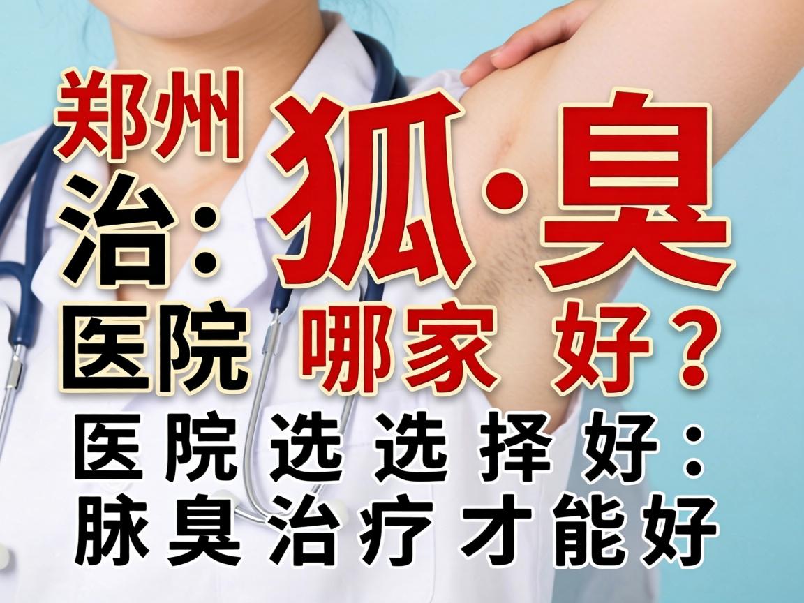 郑州治狐臭医院哪家好？医院选择好，腋臭治疗才能好