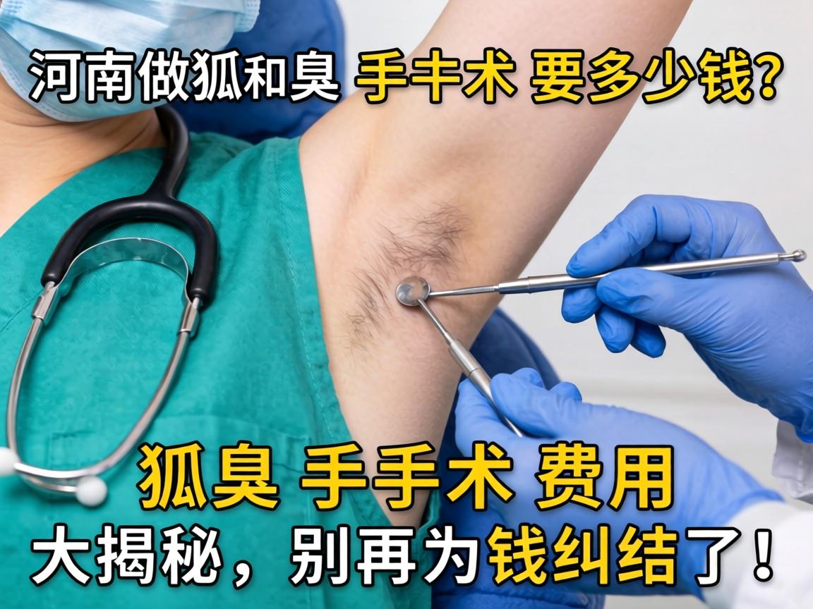 河南做狐臭手术要多少钱?狐臭手术费用大揭秘,别再为钱纠结了! 河南做狐臭手术要多少钱?狐臭手术费用大揭秘,别再为钱纠结了!