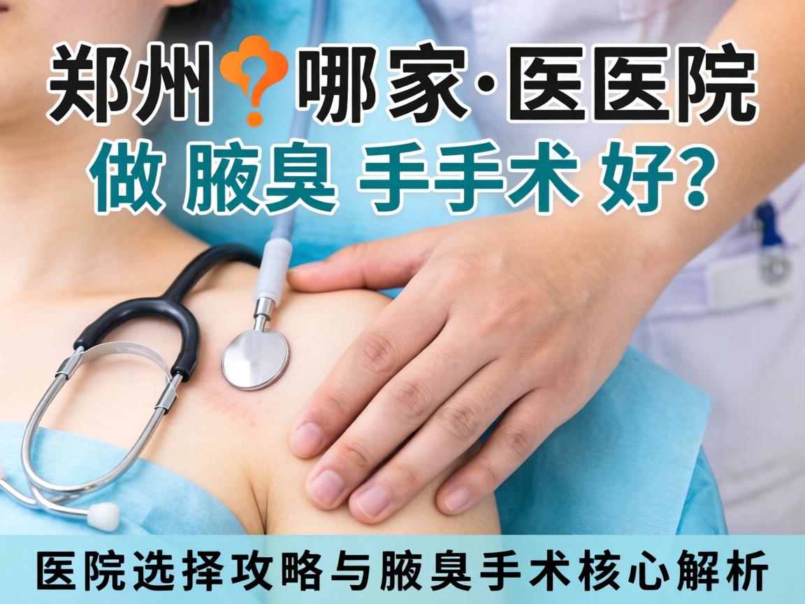 郑州哪家医院做腋臭手术好？医院选择攻略与腋臭手术核心解析