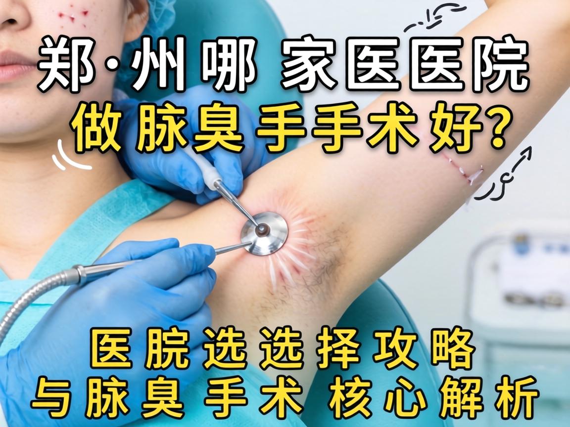 郑州哪家医院做腋臭手术好？医院选择攻略与腋臭手术核心解析