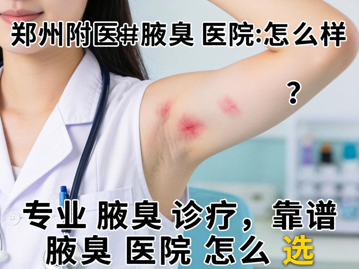郑州附医腋臭医院怎么样？专业腋臭诊疗，靠谱腋臭医院怎么选？