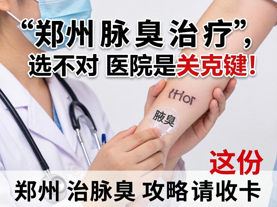郑州腋臭治疗，选对医院是关键！这份郑州治腋臭攻略请收好