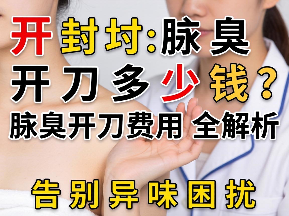 开封腋臭开刀多少钱？腋臭开刀费用全解析，告别异味困扰