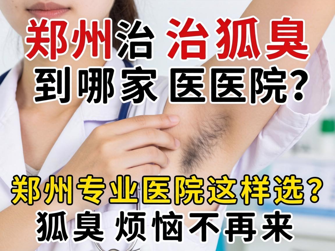 郑州治狐臭到哪家医院？郑州专业医院这样选，狐臭烦恼不再来