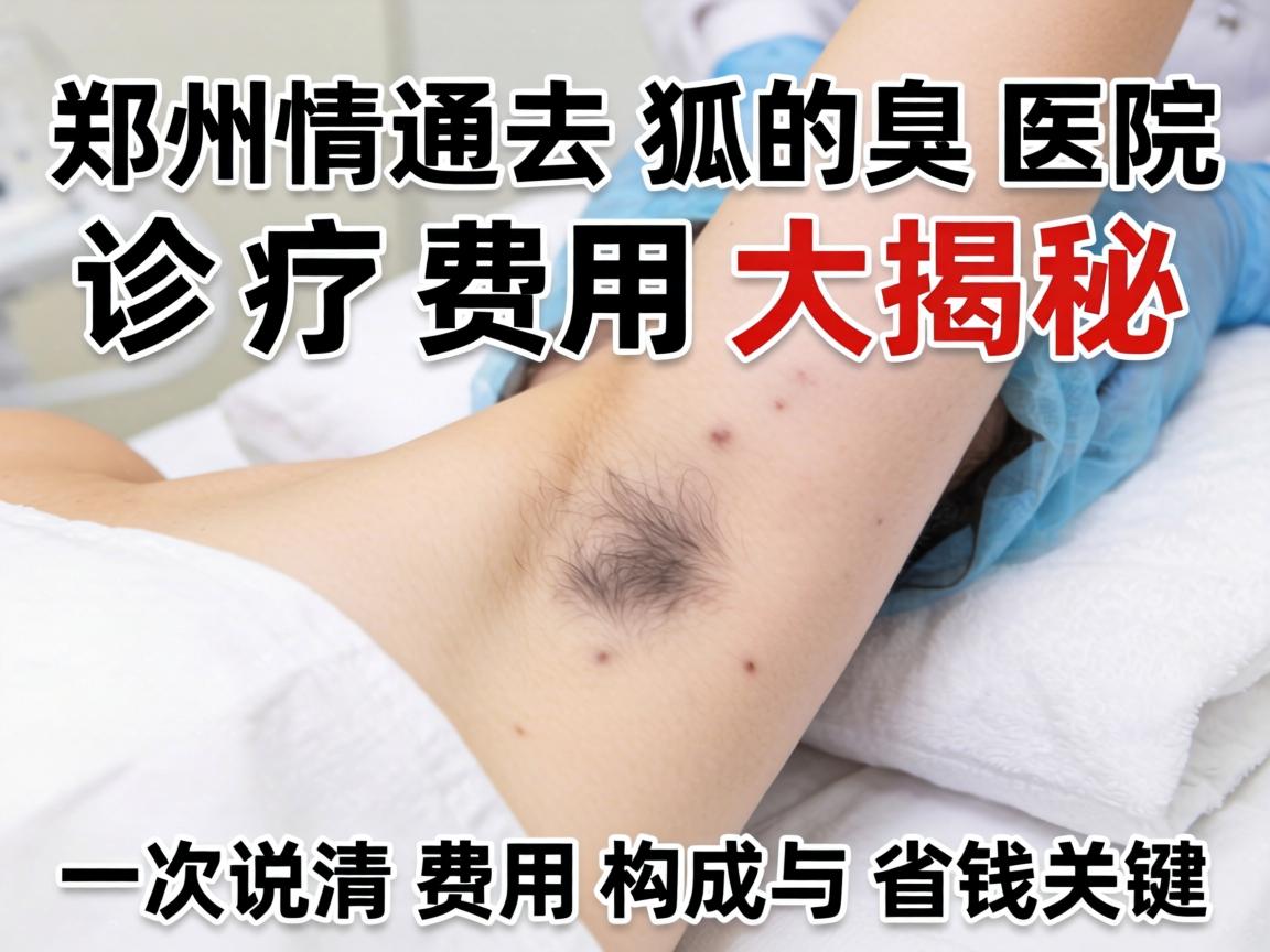 郑州去狐臭医院诊疗费用大揭秘，一次说清费用构成与省钱关键