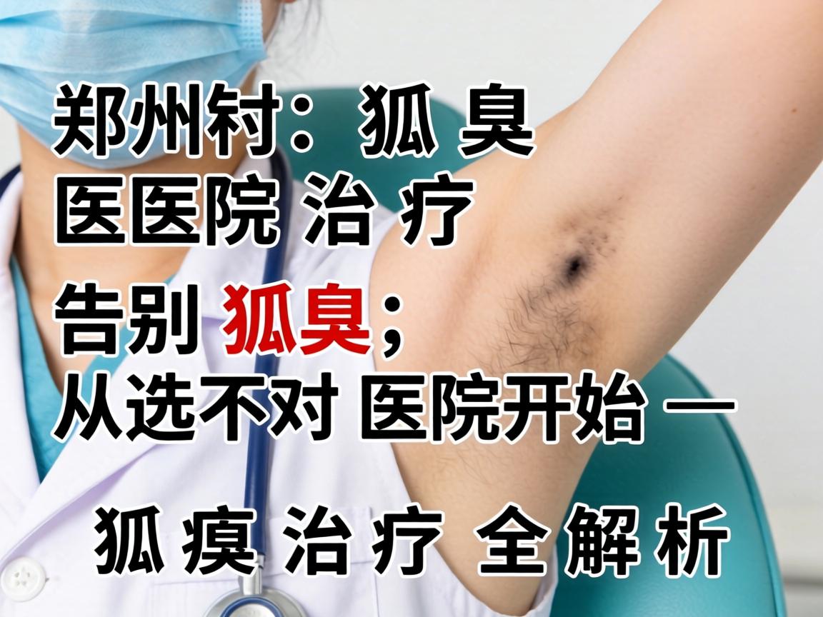郑州狐臭医院治疗，告别狐臭，从选对医院开始—狐臭治疗全解析