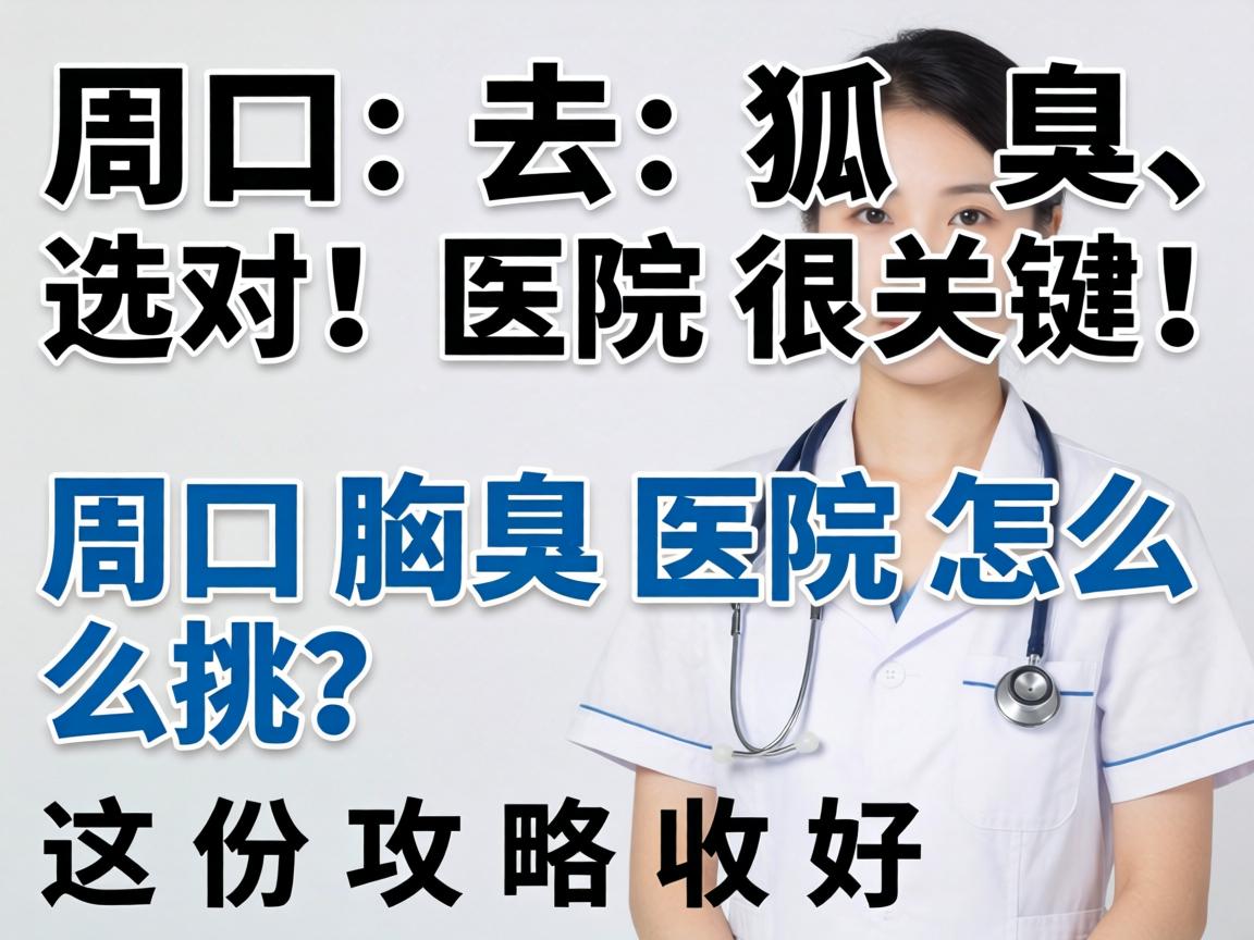 周口去狐臭，选对医院很关键！周口腋臭医院怎么挑？这份攻略收好