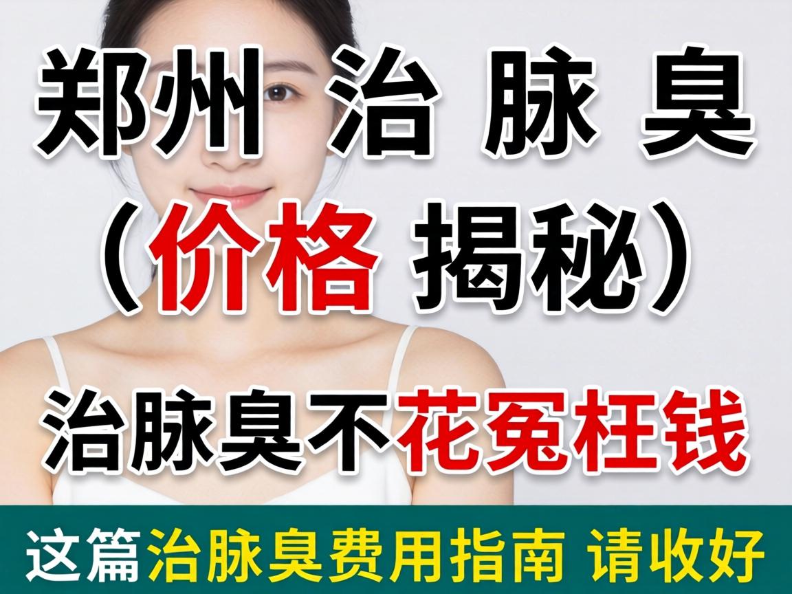 郑州治腋臭价格揭秘，治腋臭不花冤枉钱，这篇治腋臭费用指南请收好